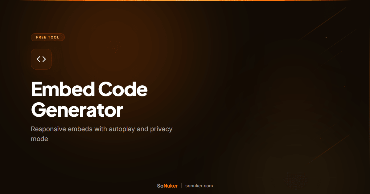 Free YouTube Embed Code Generator 2026 | Organic Video Distribution ...